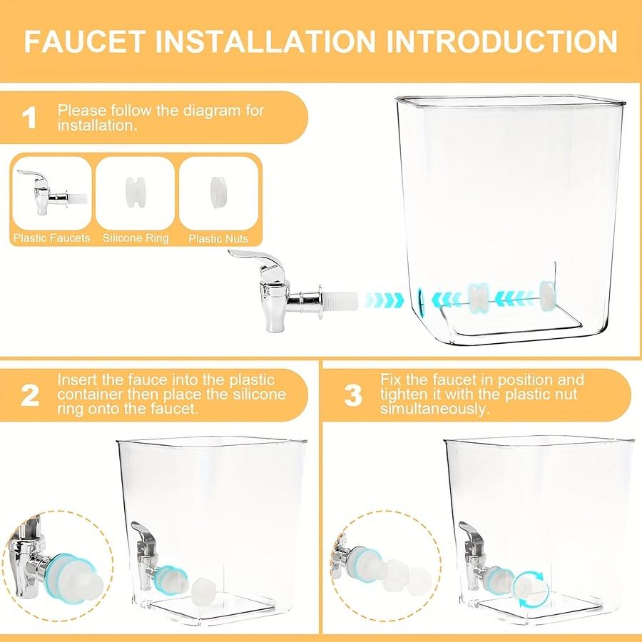 Диспенсер для стирального порошка, Пластиковый диспенсер для жидкого стирального порошка с краном, Контейнер для кондиционера для белья, Органайзер для прачечной