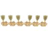 Musiclily Pro Vintage Tuners for Les Paul Gold Keystone Buttons L3+R3 Kluson-type LP/SG Electric/Acoustic Guitars,