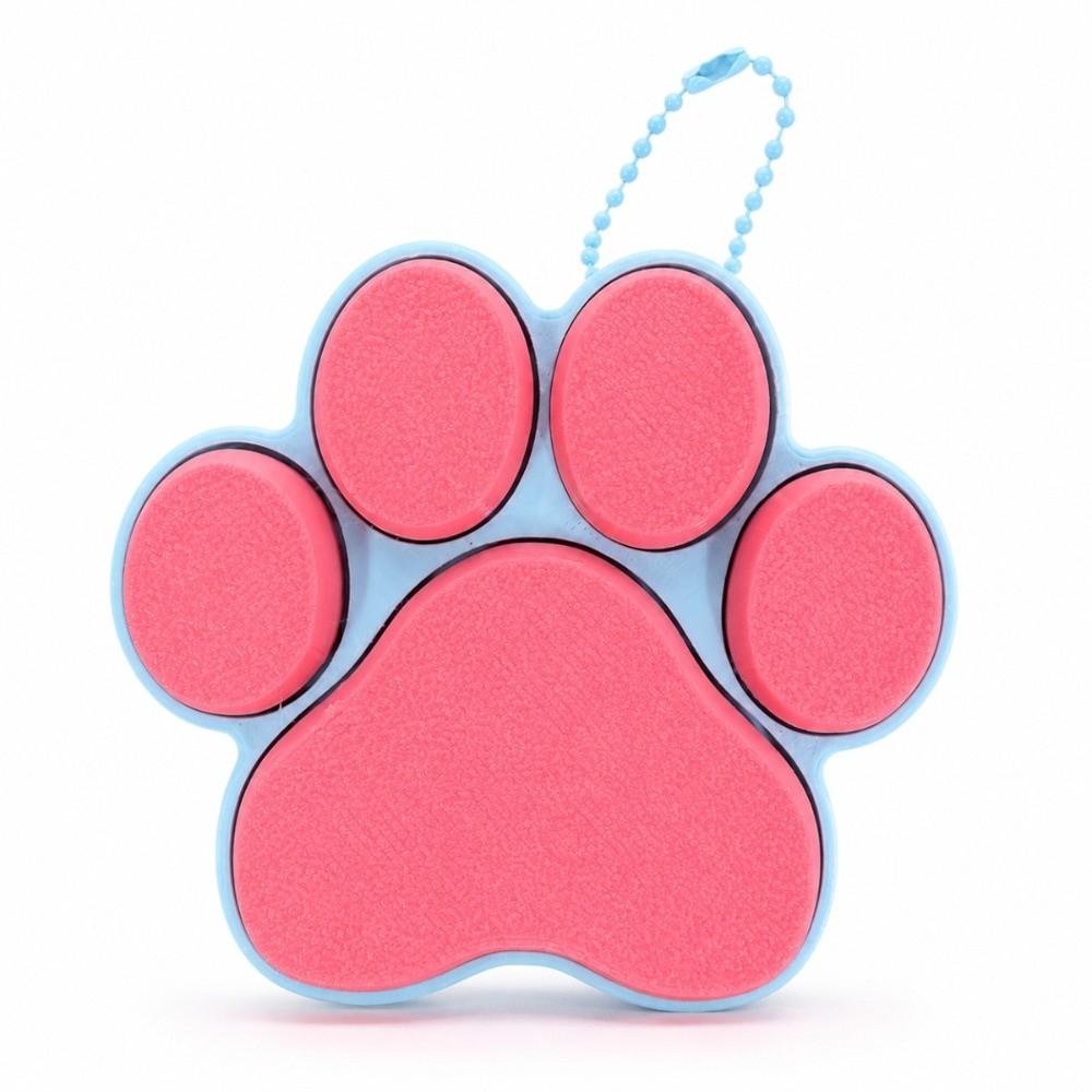 Keyboard-style Dog Cat Paw Clicker Keychain 3D Printed Decompression Button Toy Car Pendant