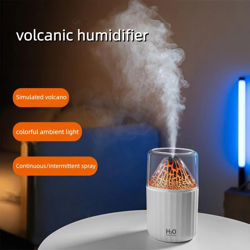 The Simulated Volcanic Color Lamp Humidifier USB Aromatherapy Diffuser is Suitable for use in Cars, Homes, Bedrooms as a Gift