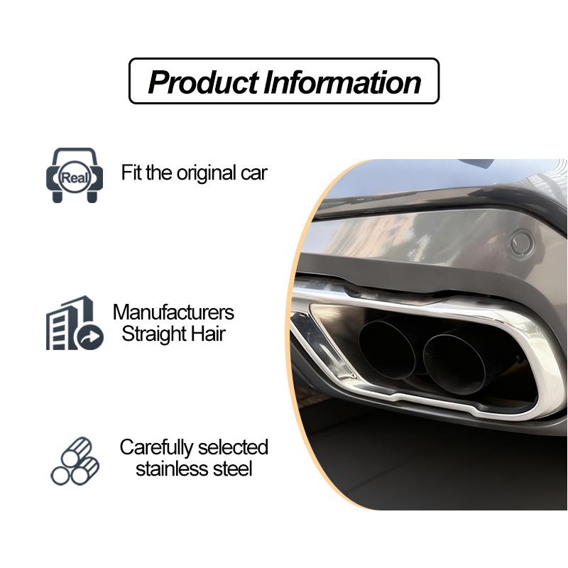 BMW X5 X6 X7 Квадро-насадки на глушитель G05 G06 G07 Двойной выход Насадка на хвост Дополнение