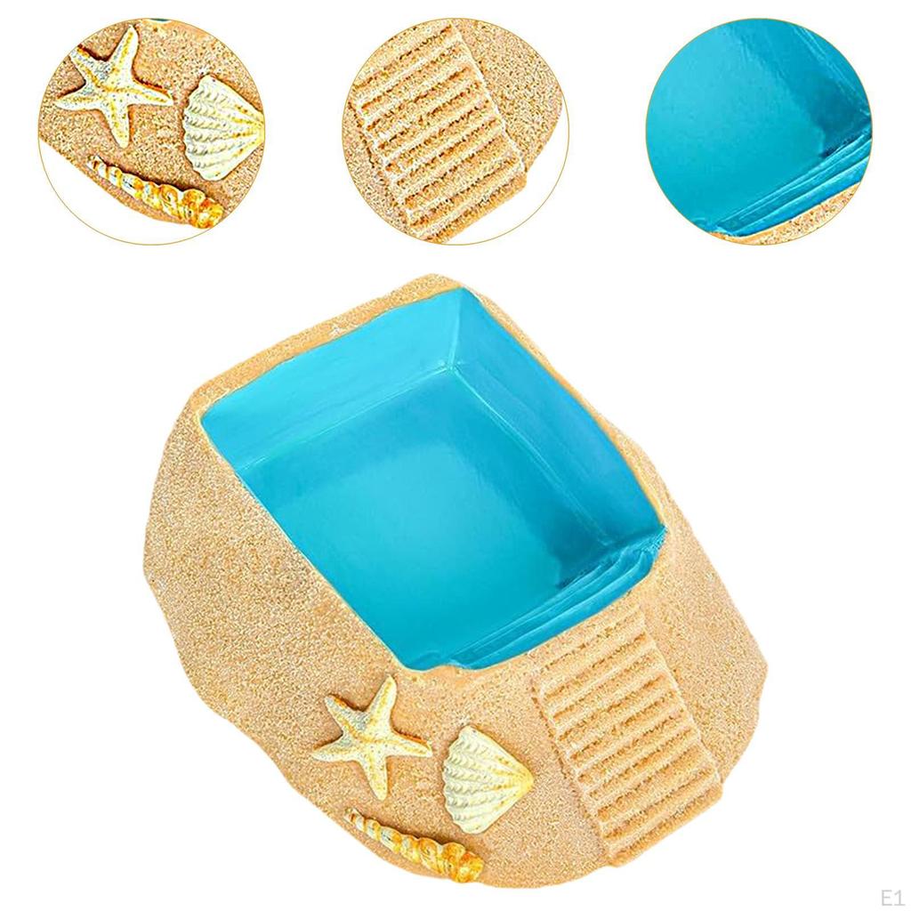 Рак-отшельник, миска для воды, аквариум, клетка, аксессуар, резиновая тарелка для геккона, террариум, декор для