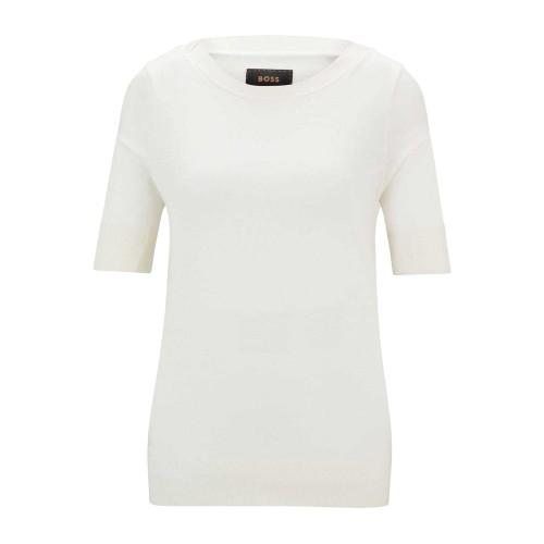 Boss Womens/Ladies Eleanza Silk Short-Sleeved Top