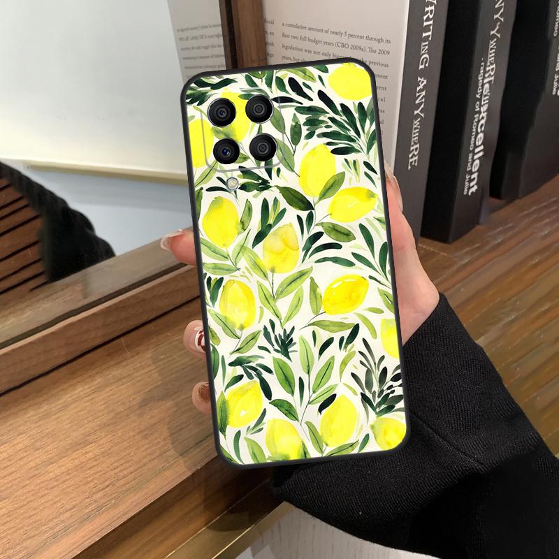 Футляр для фруктов лимонный для Samsung Galaxy M56 M06 M16 M36 M52 M32 M12 M54 M34 M14 M35 M55 M15 M11 M31 M13 M53