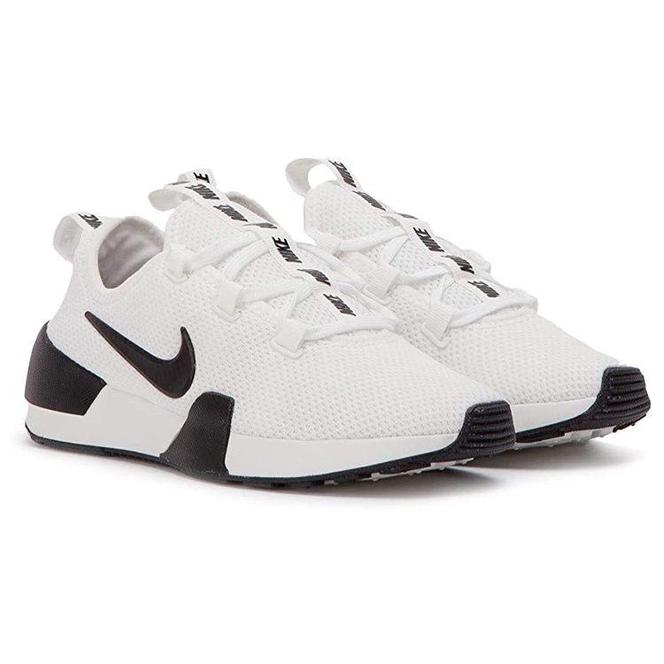 Nike Ashin Современные Сетчатые Амортизирующие Нескользящие Амортизирующие Нескользящие Низкие Повседневные Туфли Женские Белый Черный AJ8799-100