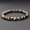 Handmade Natural Stone Bracelet Hematite Tiger Eye Stone Beaded Braclet Amulet Buddha Beads For Men Women Yoga Pulsera Jewelry