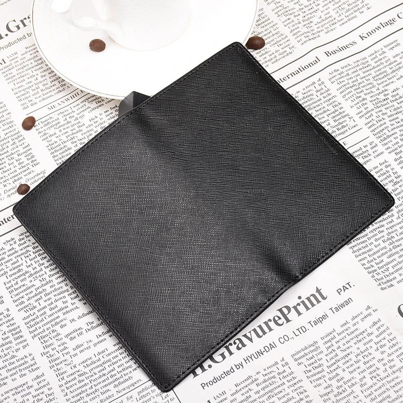 Тонкий кошелек с RFID-защитой для мужчин и женщин, ультратонкий, двустворчатый, из натуральной кожи, средней длины 13 см, держатель для карт с несколькими слотами, мини-компактный дизайн