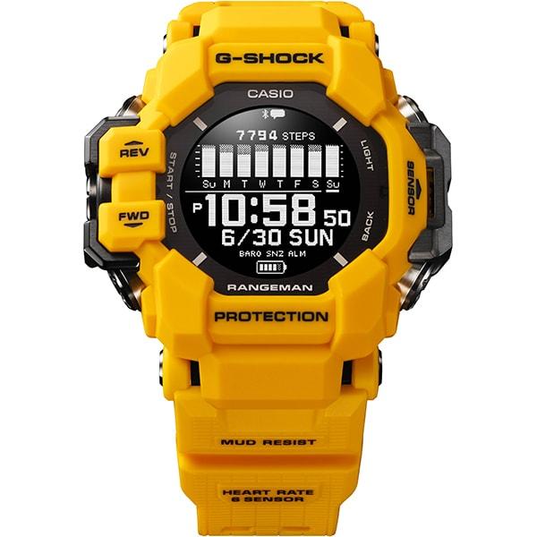Casio Мужские часы G-SHOCK GPR-H1000-9JR [G-SHOCK MASTER OF G Series Rangeman] круглые желтые цифровые