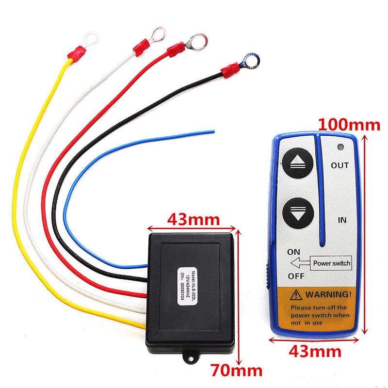 Universal 12/24V Wireless Winch Remote Control ZJ-W001/ZJ-W002