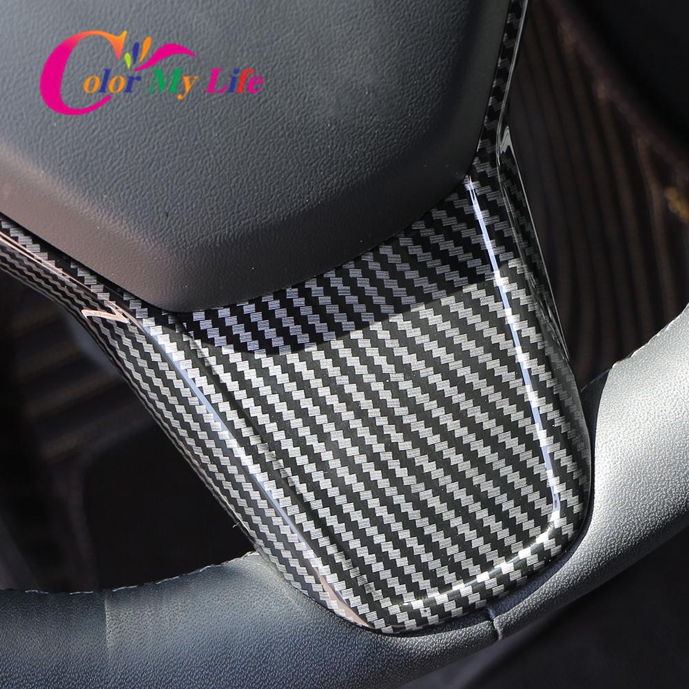 Аксессуары для Tesla Model 3 2016-2022 Model Y -2023 Накладка на панель рулевого колеса Блестки Внутренняя декоративная накладка