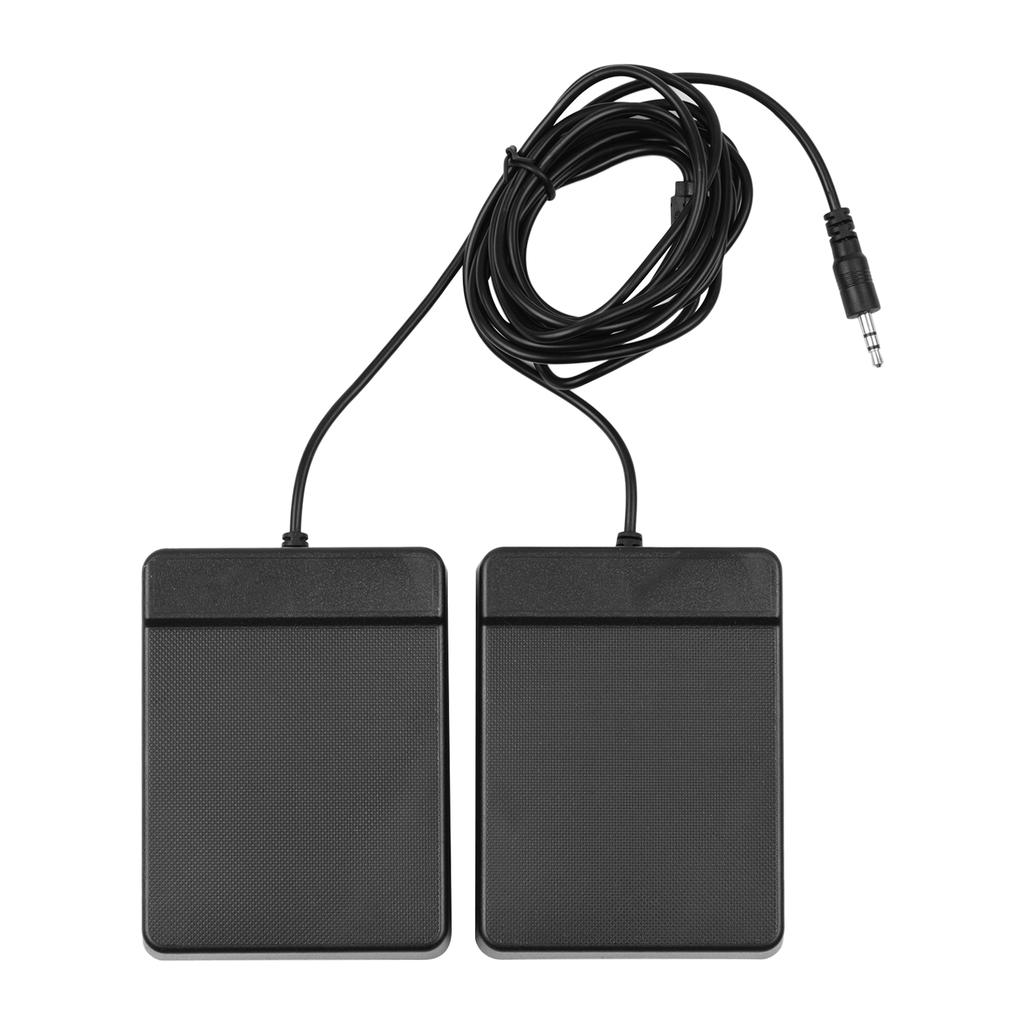 3,5 мм интерфейс Компактная педаль сустейна Универсальная двойная педаль для музыкальных инструментов Портативное складное пианино Электронное