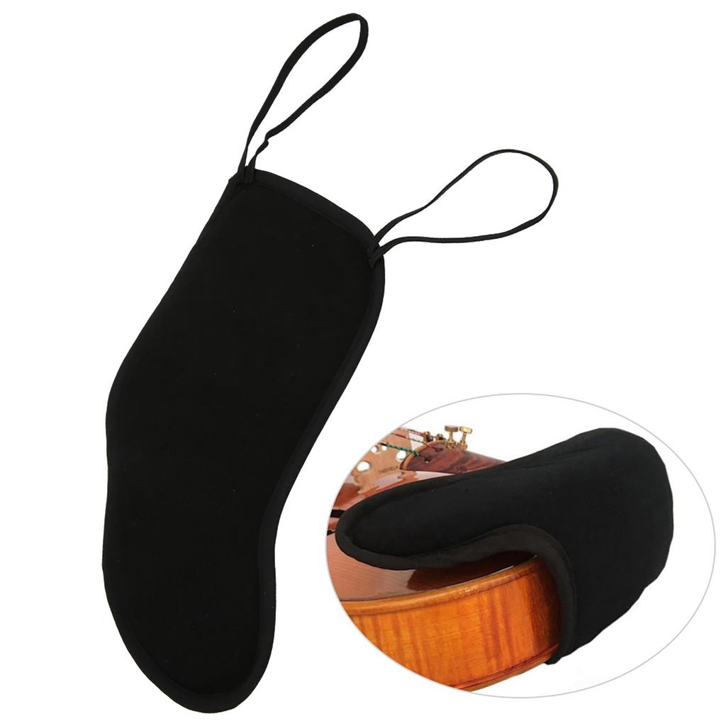 44?34 Violin Chin Shoulder Rest Black Flannelette Pad Protector Musical Instrument Accessories