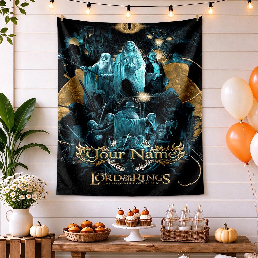 Lord Rings Custom Wall Tapestry Cozy Personalized Tapestry Easy to Hang Perfect for Bedroom Wall Ideal for All Seasons Gifts For Family Or Friends