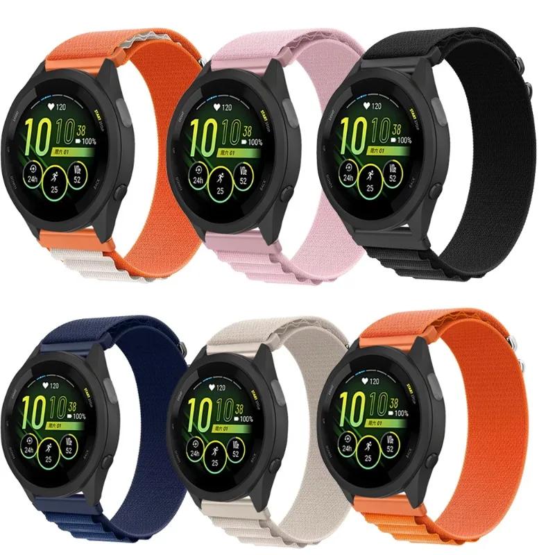 22 мм 20 мм Альпийский ремешок для Garmin Forerunner 265 165 55 965 Нейлоновый браслет Наручный ремешок Garmin Vivomove Trend/Venu 3/Active 5