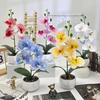 Faux Flower Phalaenopsis Bonsai Desk Decor For Home Office Decoration Wedding