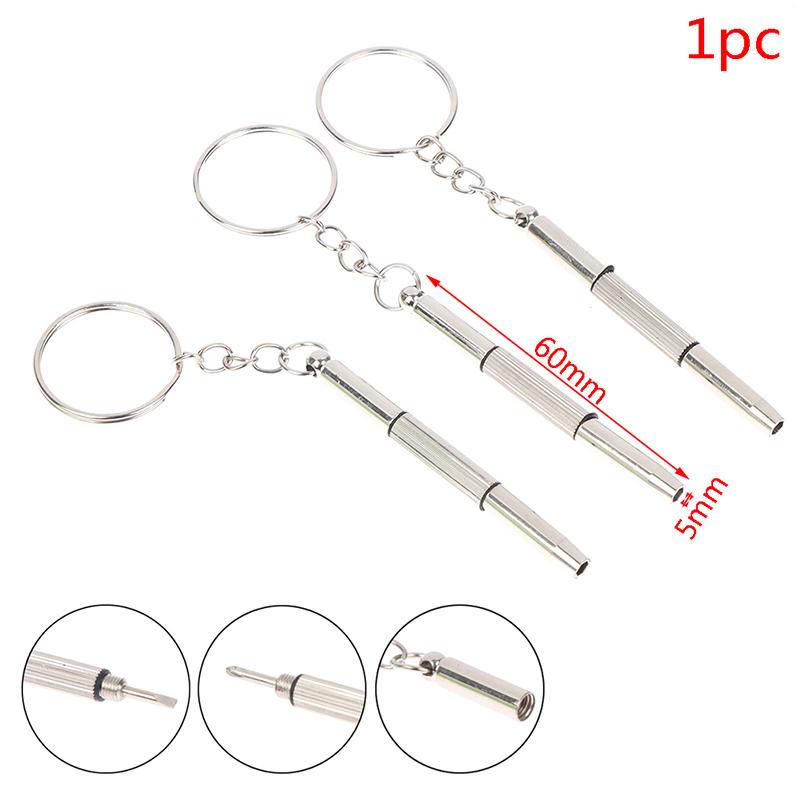 1 шт. 3 в 1 ремонтный комплект, инструменты, портативная отвертка-брелок из нержавеющей стали