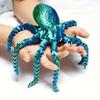 Трехмерная печать Осьминог Подвижные гибкие суставы Игрушки-антистресс Домашний офисный настольный орнамент Декор Морское животное Подарки Детские игрушки ornaments