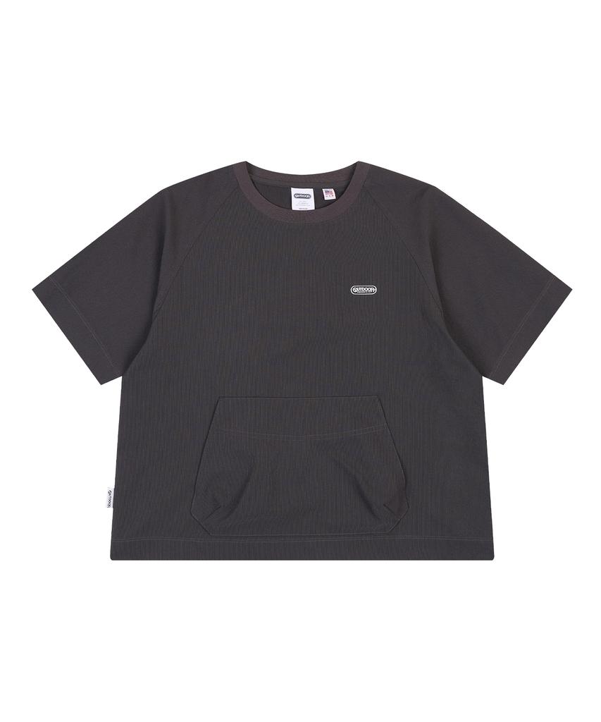 OUTDOOR PRODUCTS W Round Neck T-Shirts (Charcoal)