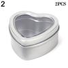 2pcs New Metal Box Candle Jars Aluminum Tin Jar Cosmetic Container Refillable Bottles Tea Cans