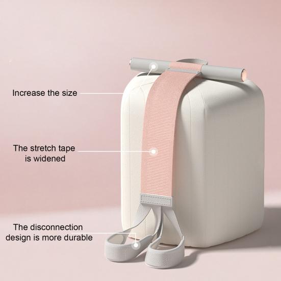 Фитнес-лента с нескользящей ручкой, компактный дизайн, портативная лента для растяжки, вспомогательное устройство для тренировок