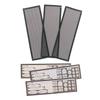 3шт ПВХ пылевой фильтр Универсальный DIY Щит Задняя пластина для корпуса компьютера ввода/вывода