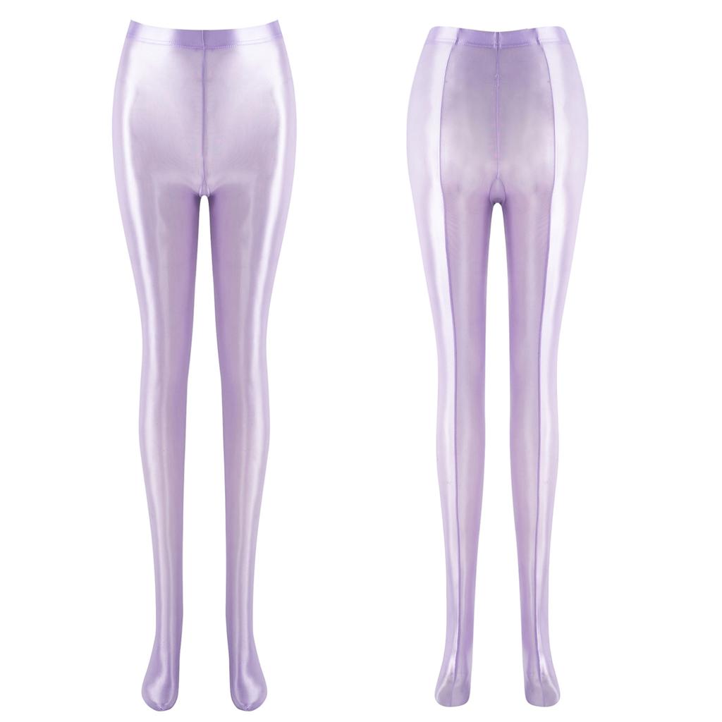 Женские глянцевые колготки с высокой талией, леггинсы для йоги, тренажерного зала, брюки, спортивные брюки