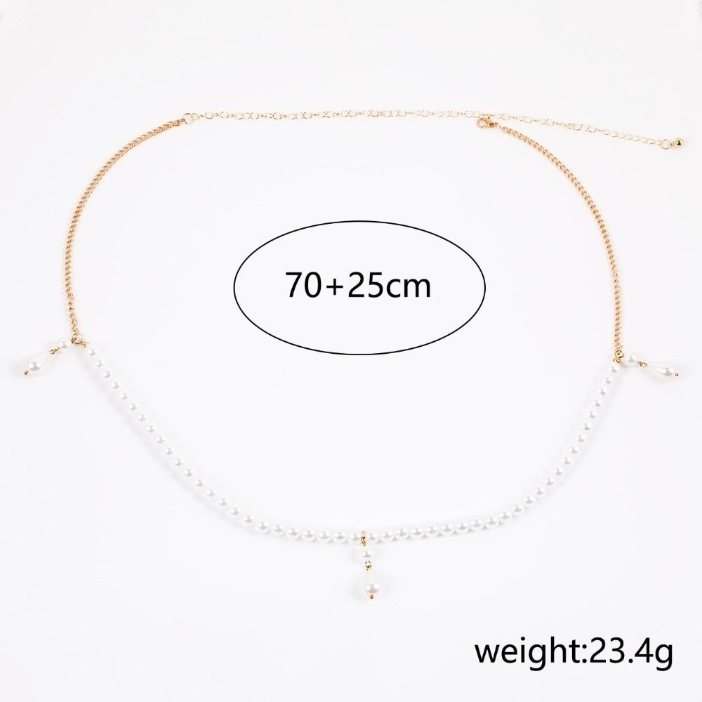 Multi-layer Waist Chain Belt Geometric Party Belt Stylish Beads Chain Belt Body Jewelry