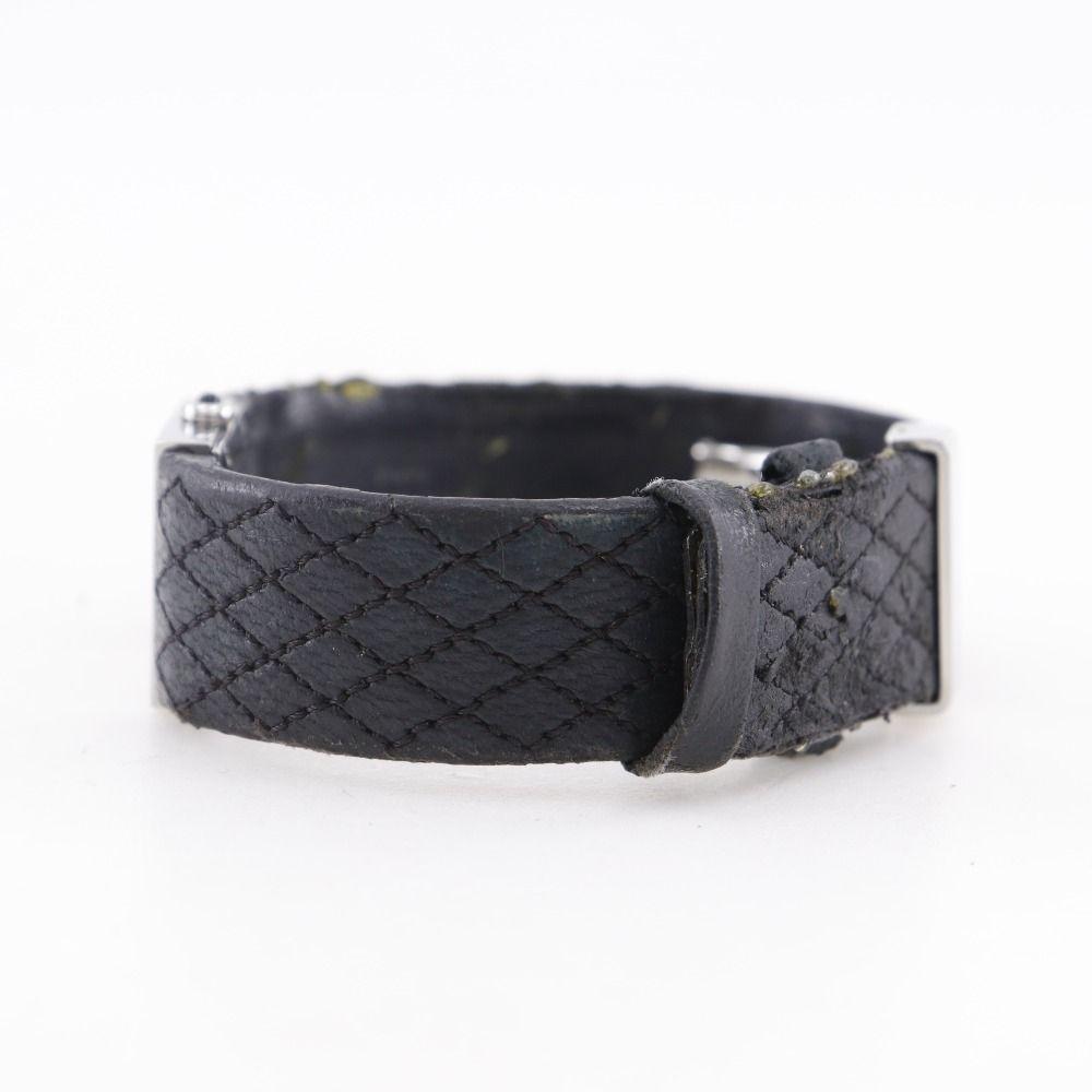 Б/у [CHANEL] Chanel Matelasse H0009 Нержавеющая сталь x Кожа Кварцевый Аналоговый дисплей Женские Черный циферблат Часы