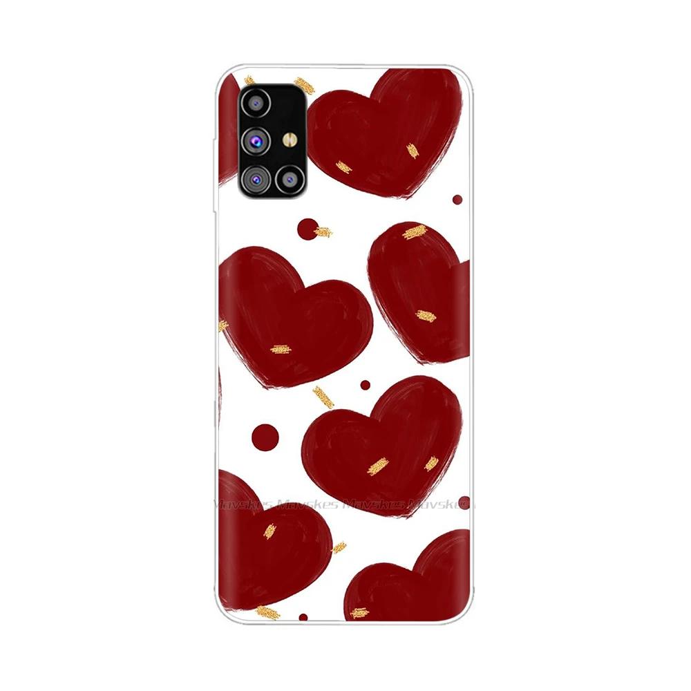 Shockproof Cover For Samsung Galaxy M51 Case SM-M515F Animals Painted Cover Soft Clear Silicone Phone Case For Samsung M51 M 51