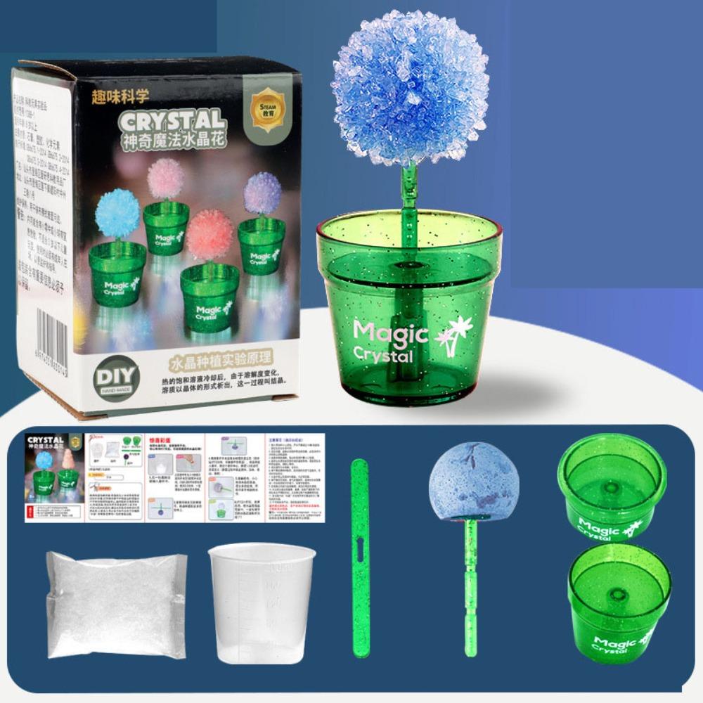 Colored Crystals Crystal Trees Growing Kit Flower Shaped Crystal Making Kit Girls