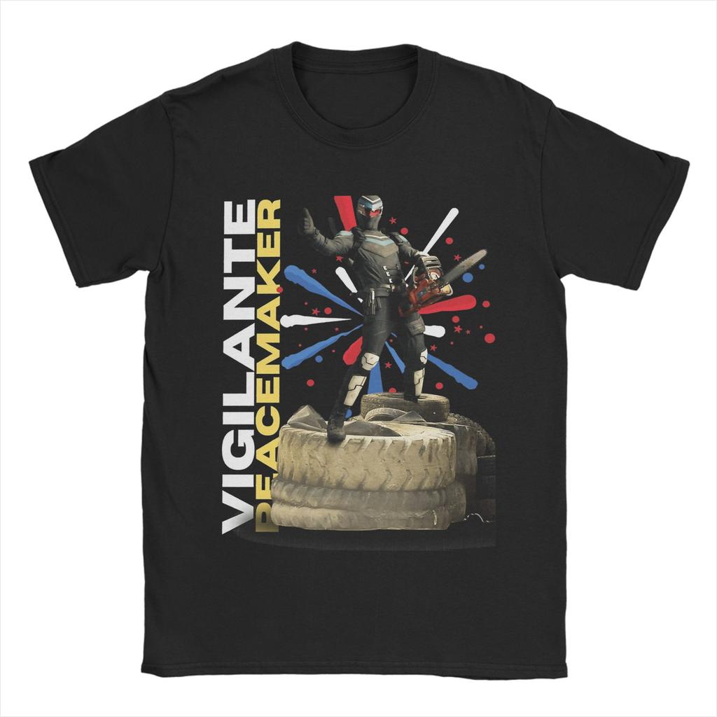 Vigilante Peacemaker Quotes Tee Shirt for Men Women Printed T Shirts Cotton Clothing