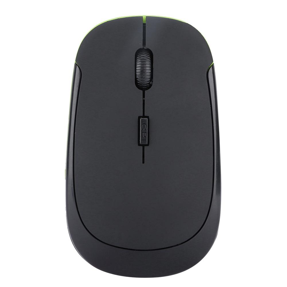 Ultra Thin 2.4G 1200DPI USB Wireless Mouse Ergonomic Optical Positioning Mouse for Laptop