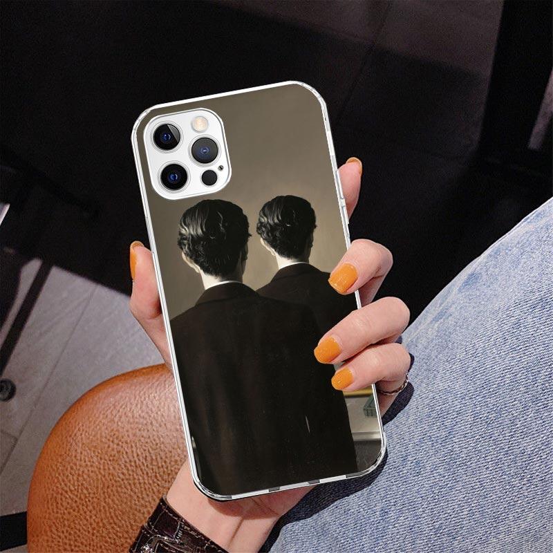 Чехол для телефона Rene Magritte Art для Iphone 17 Air 16 11 12 13 Mini 14 Plus 15 Pro Max 7 8E SE 2020 16ProMax Чехол для телефона Coque 17 Ai