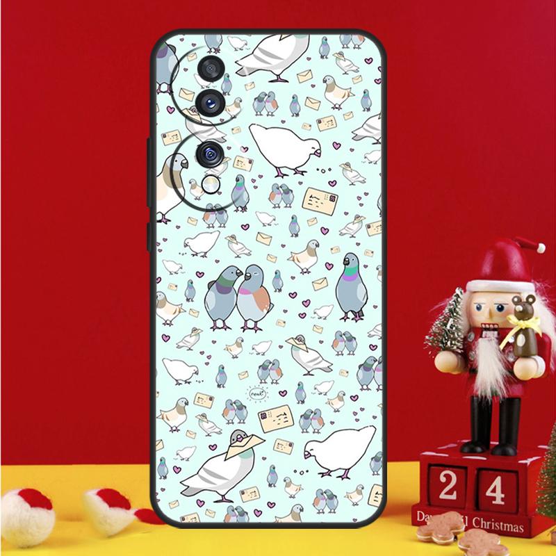 Чехол-коллаж с голубями для Honor Magic 7 6 8 Pro Honor Win X9a X9b X9c X9d X8c X8b 50 70 90 200 400 Lite