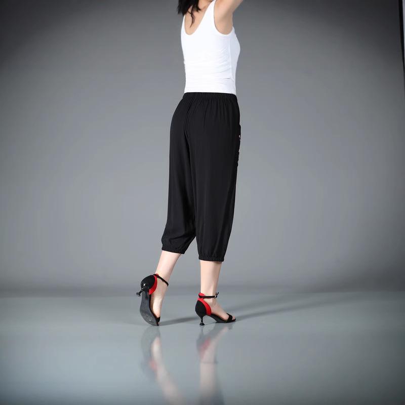 Летние вышитые хлопково-льняные брюки для мамы - Дышащие, повседневного кроя для женщин