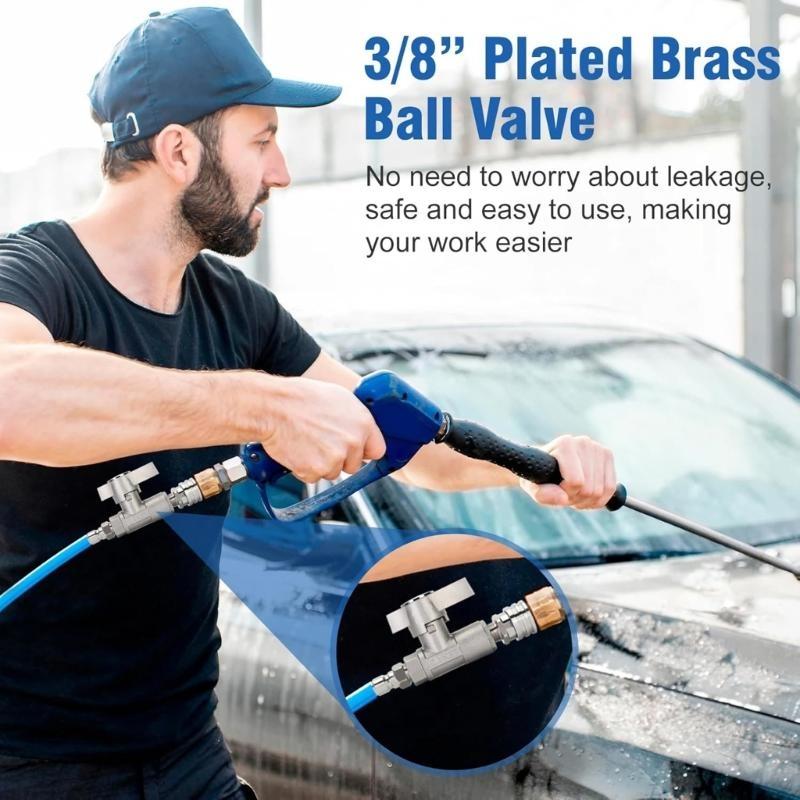 Leakproof 3/8 Ball Valves DN10 5000PSI Heavy Dutys Pressure Washer Replacement