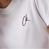 Calvin Klein Вышитый логотип Футболка с коротким рукавом обычного кроя Женские топы Белый J20J224439-YAF