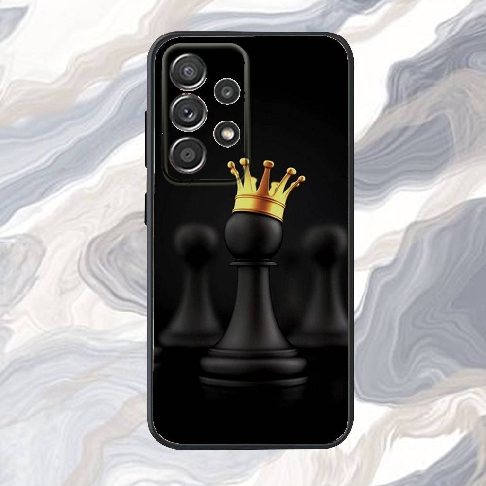 Cool Chess Art Phone Case For Samsung S25,S24,S21,S22,S23,S30,Ultra,S20,Plus,Fe,Lite,Note,10,9,5G Black Cover
