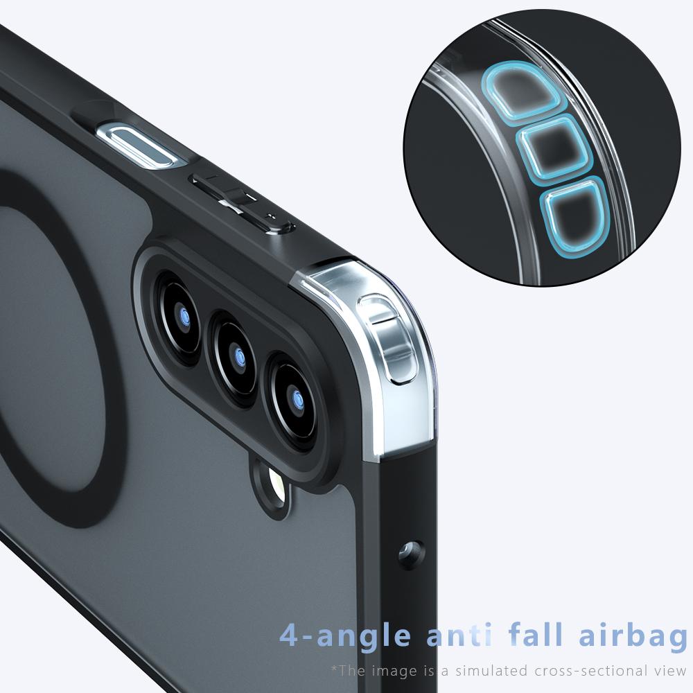 For Samsung Galaxy A34 5G Magnetic Case TPU + PC Matte Skin Touch Phone Cover