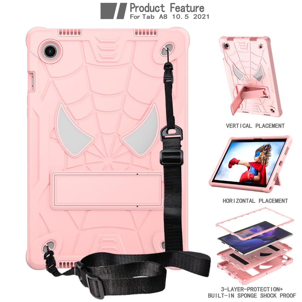 Защитный чехол с тройной защитой от Человека-паука для Samsung Galaxy Tab A8 2021 SM-X205/X200