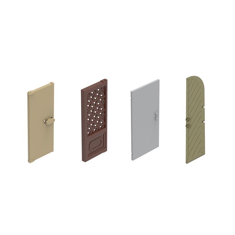 Wange Small Particle Building Blocks: Door Assembly Toy (33216, 60614W, 60623W, 60616W)