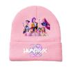 Kids Boys Girls Demon Hunters Derpy Rumi Zoey Mira Printed Knitted Hat Thread Velvet Cap Autumn Winter Warm Knitted Hat