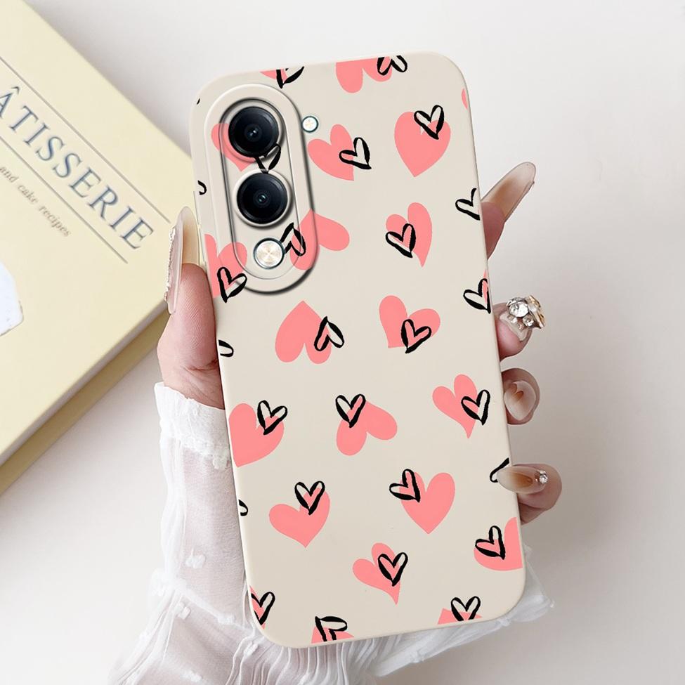 For Vivo Y04 Case V2430 Silicone Cute Cat Fashion Butterfly Flowers Love Painted Back Cover For Vivo Y04 4G Phone Case Bumper