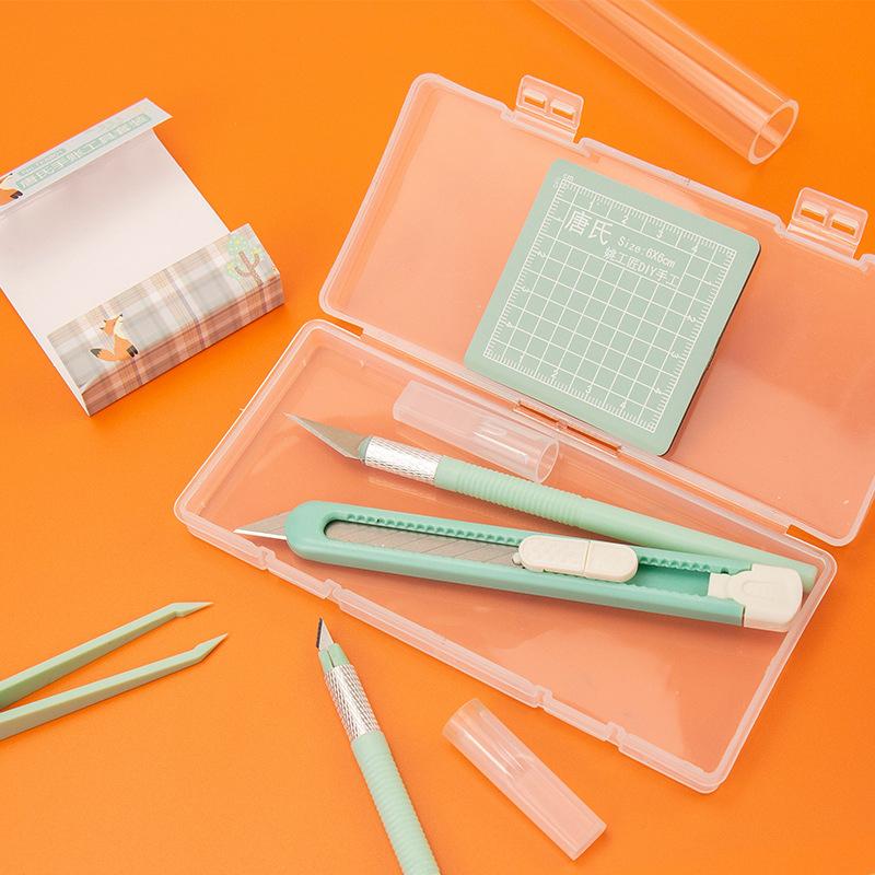 Полный набор инструментов для скрапбукинга «Сделай сам» с ручками, ножами для резьбы, пинцетами и ковриками для резки – невыдвижная ручка для повседневного использования