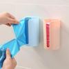 1pc Kitchen Garbage Bag Storage Hole-Free Holder Self-Stick Wall Mounted Home Bathroom Accessories Plastic Bag Holder Kitchen