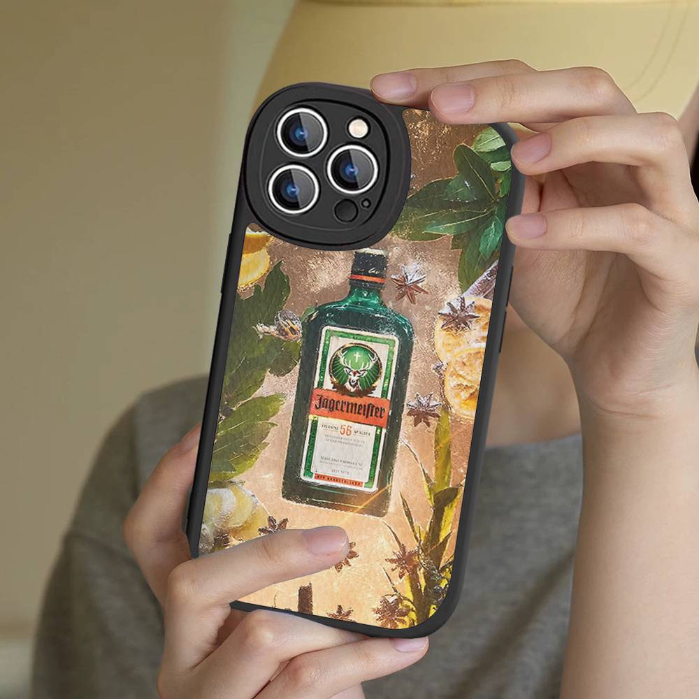 Горячий J-Jagermeisters Мягкий кожаный чехол для телефона для iPhone 13 15 Pro Max 12 Mini 11 14 16 Plus Чехлы