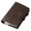 Системный планировщик Lightex Leather System Planner, Натуральная растительного дубления кожа, Библейский размер, 6-кольцевой переплет, Легкий, B6monolether01, Темно-коричневый