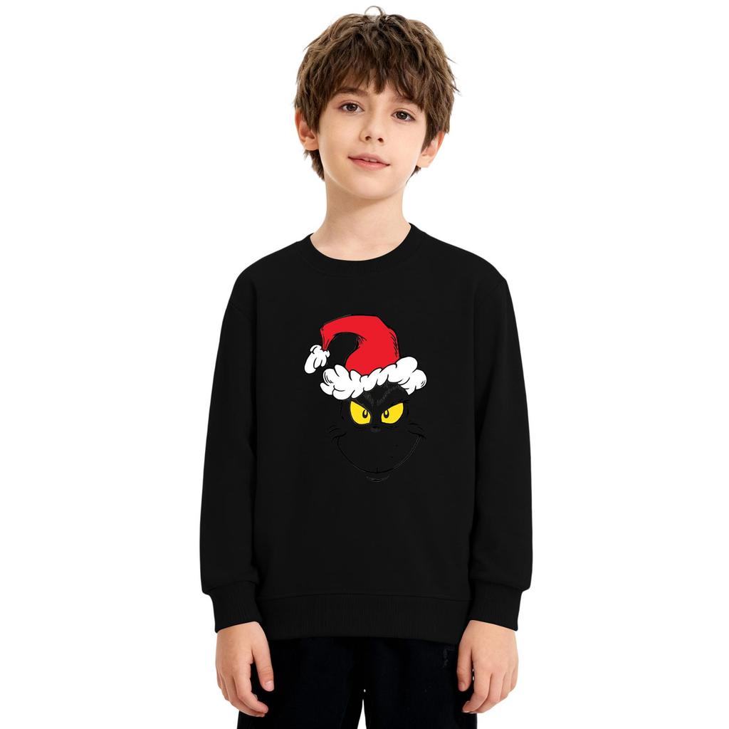 Рождественский свитшот для мальчиков и девочек, уродливая рождественская футболка, свитшот с круглым вырезом, для малышей, с длинным рукавом, пуловер, наряд, топы