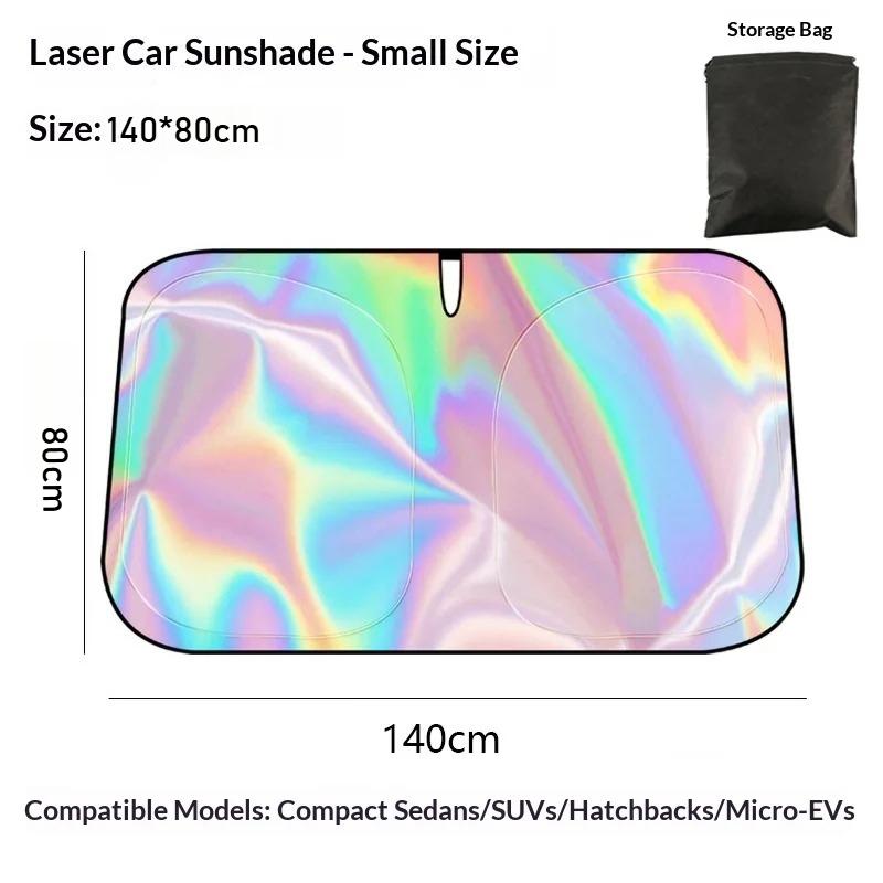 Car Sun Shade Summer Windshield Sunshade UV-Reflective Summer Heat Shield Keeps Vehicle Cool Interior Protection Car Accessories