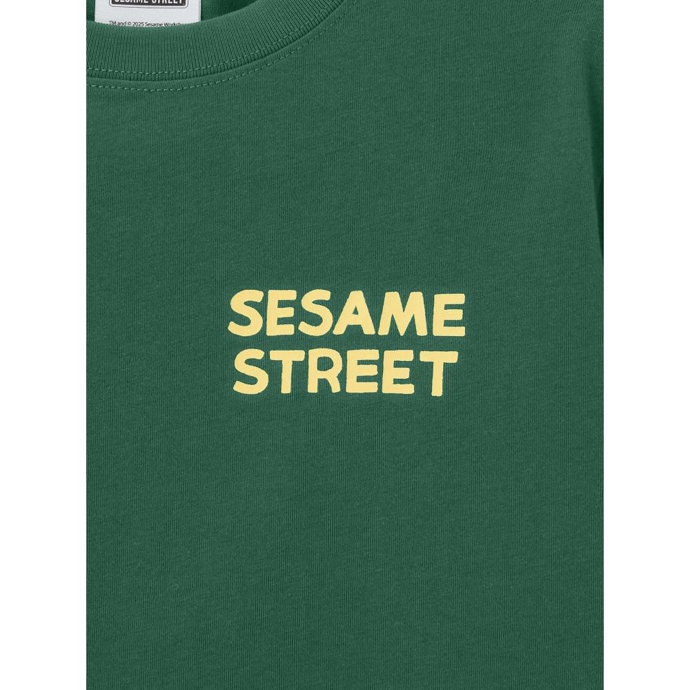 GU by Uniqlo Детская футболка-поло унисекс с рисунком Sesame sT